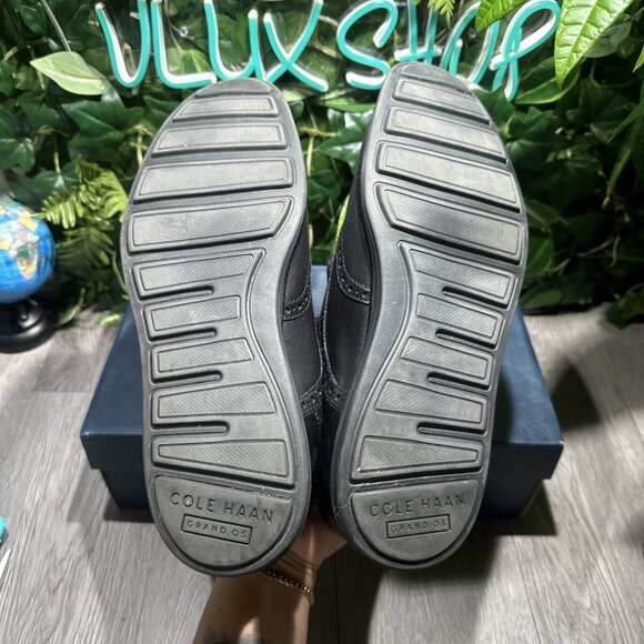 Cole Haan Men's Original Grand Shortwing Oxford Black/Black C27984 US 10 - Picture 7 of 9